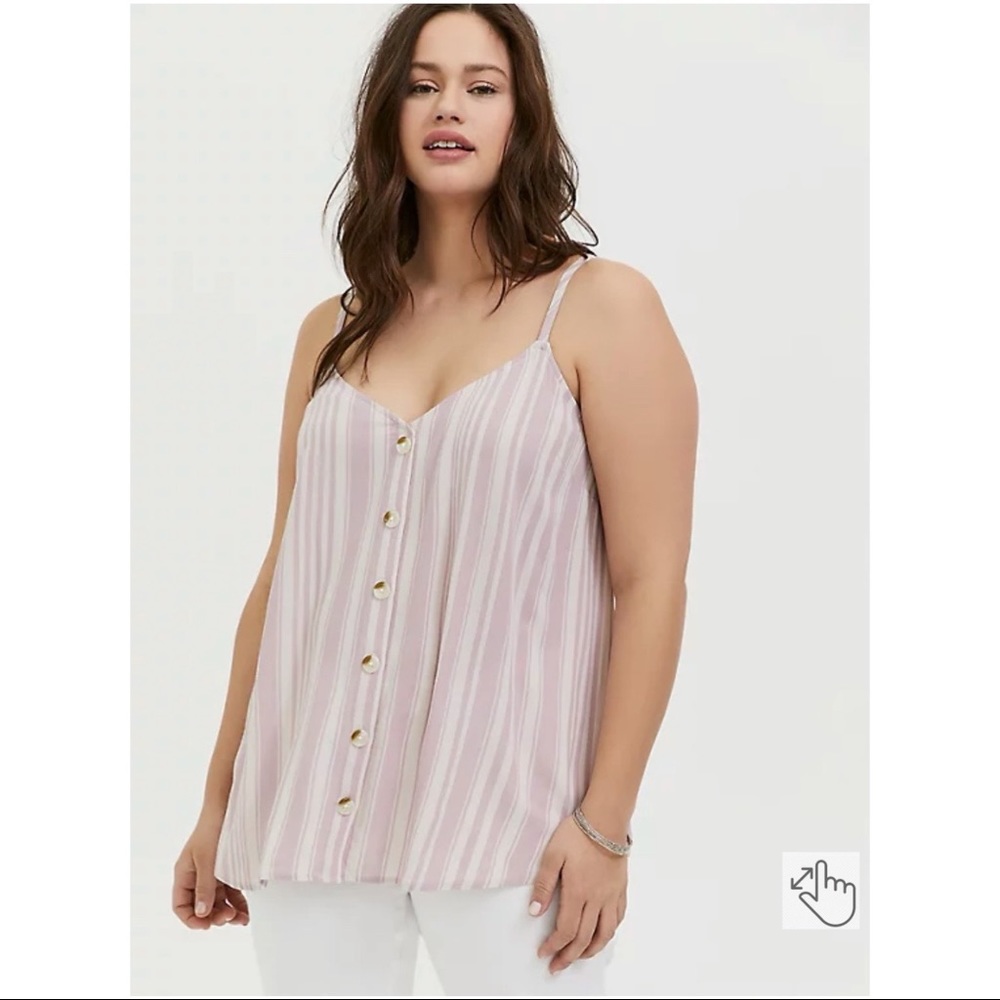 Torrid Pink Stripe Cami 2x